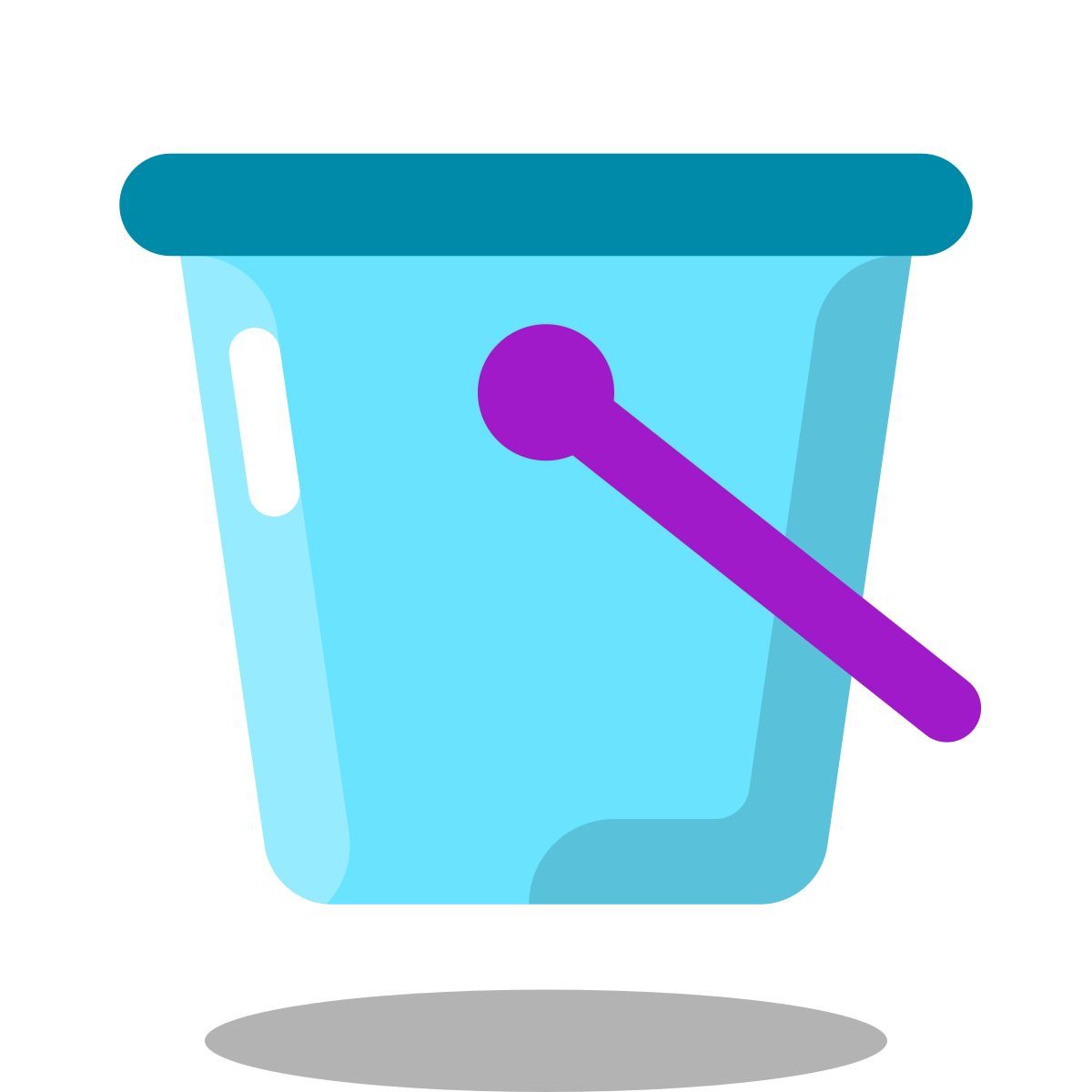 arcade style secchio d&#39;acqua icon