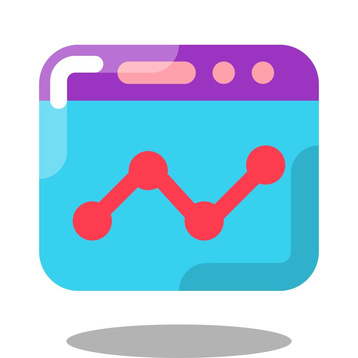 arcade style web analytics icon