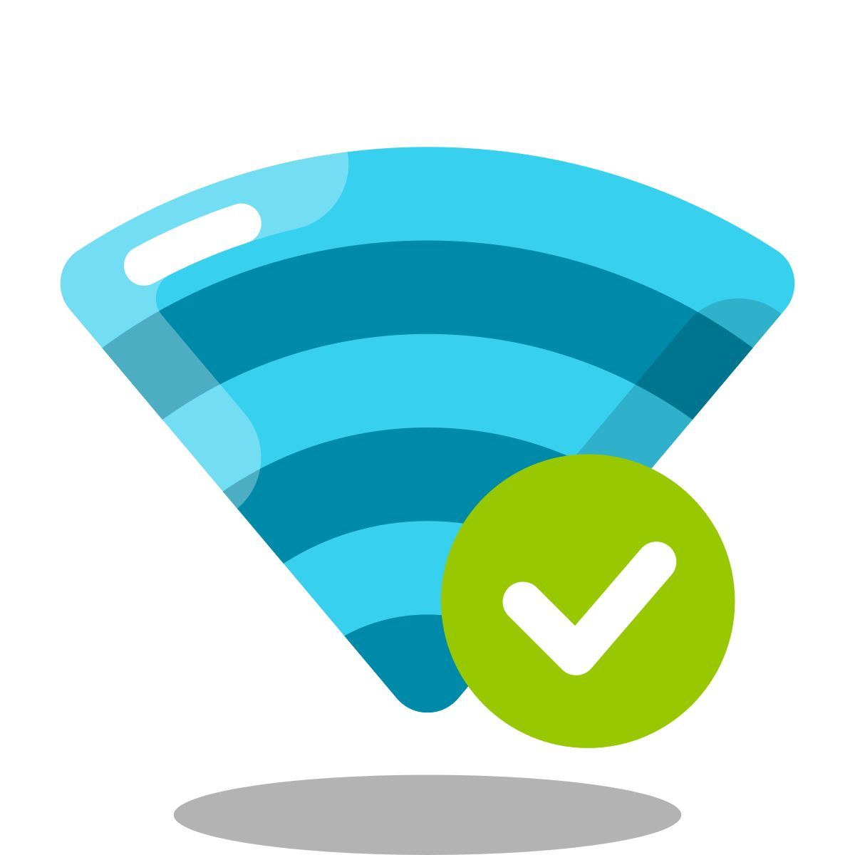 arcade style wi fi connected icon