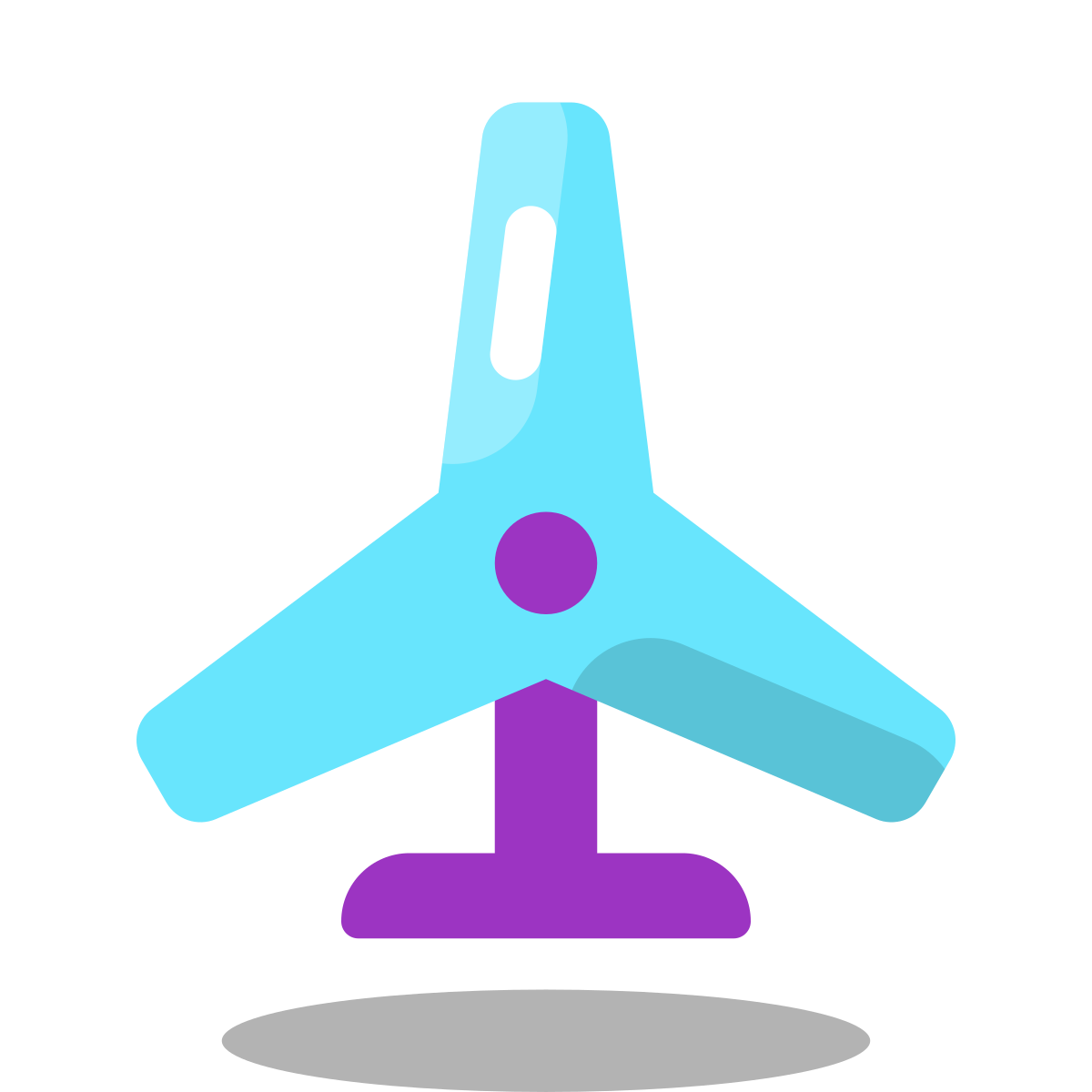 arcade style wind turbine icon