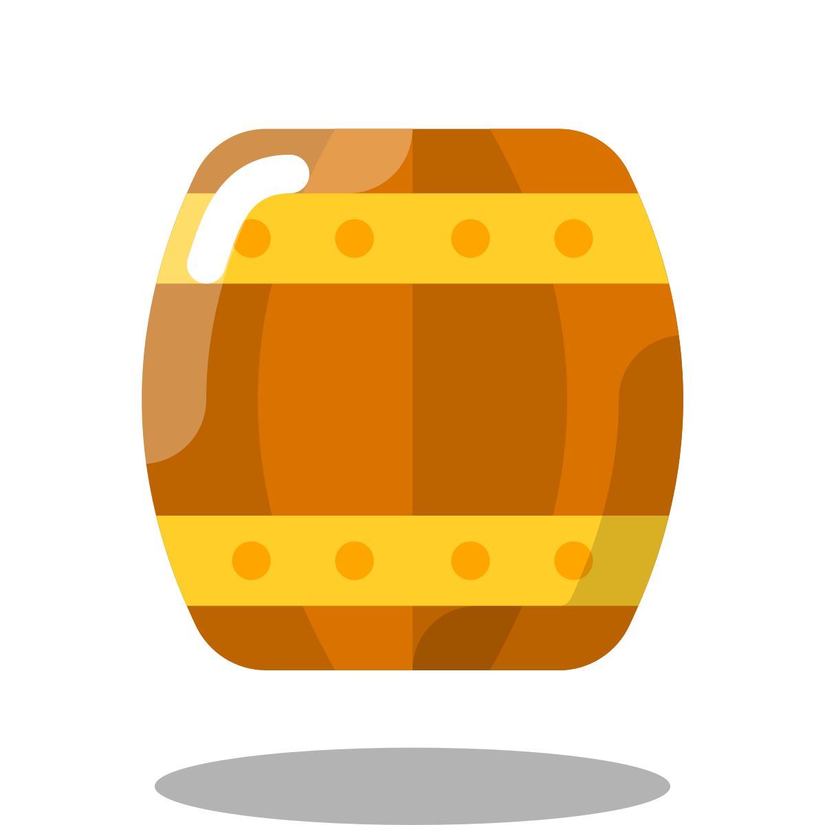 arcade style barile di birra in legno icon