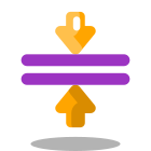 Merge Horizontal icon in Arcade Style