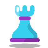 Rook icon in Arcade Style