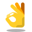 ok hand icon