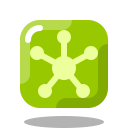 Hub icon in Cute Outline Style
