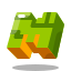 Minecraft Logo icon in Arcade Style