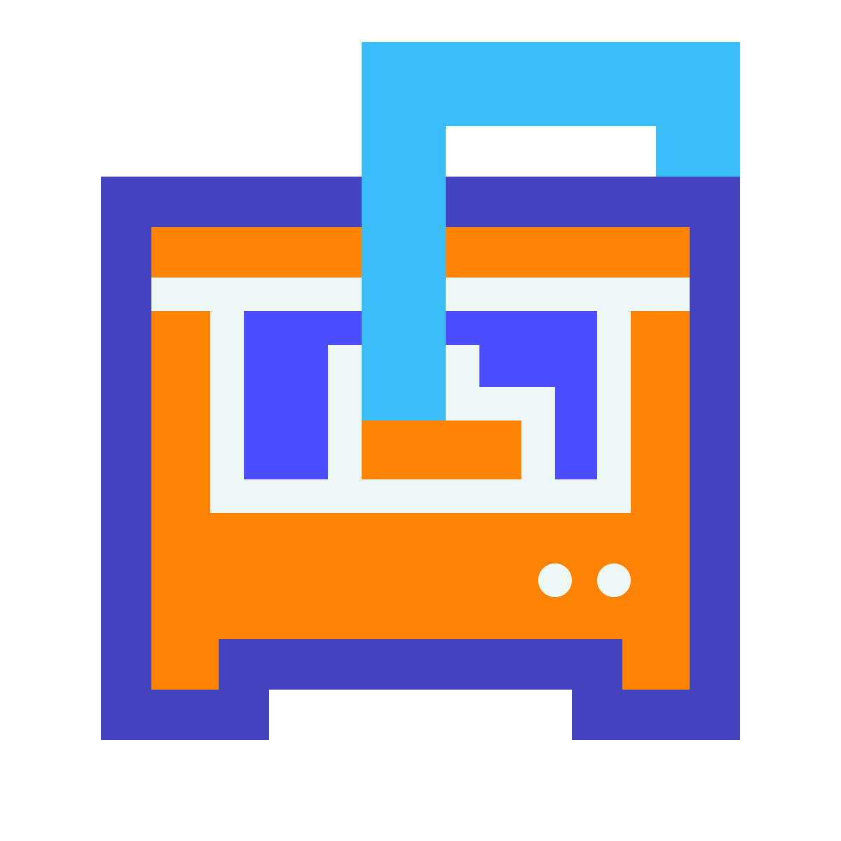 avantgarde style 3d printer icon