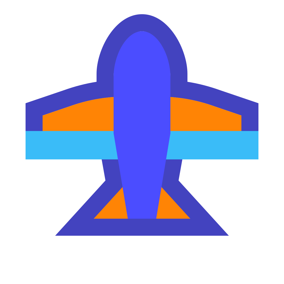 avantgarde style airport icon
