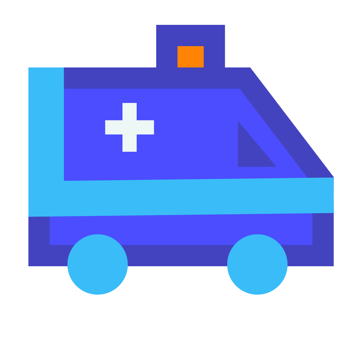 avantgarde style ambulance icon