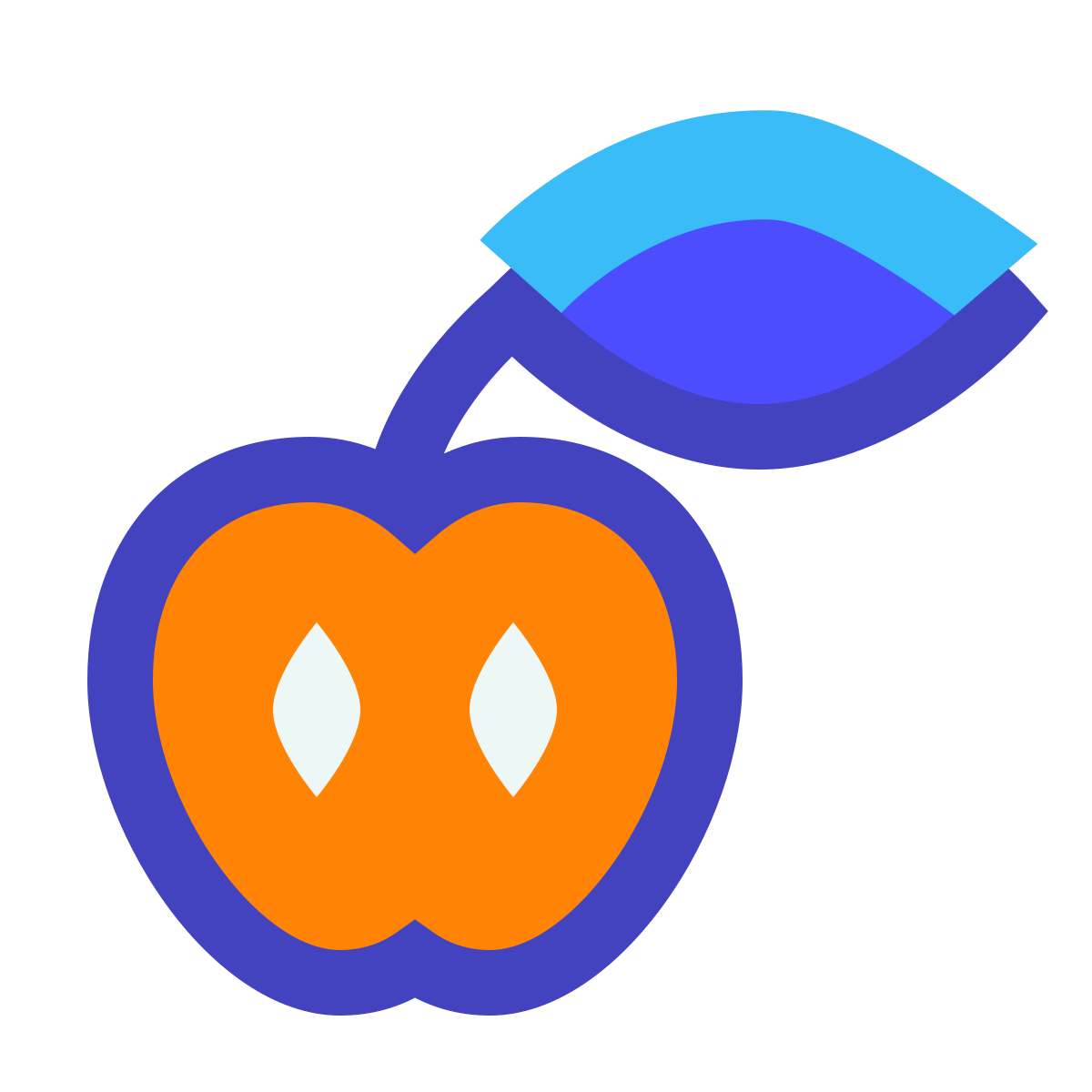 avantgarde style apple icon