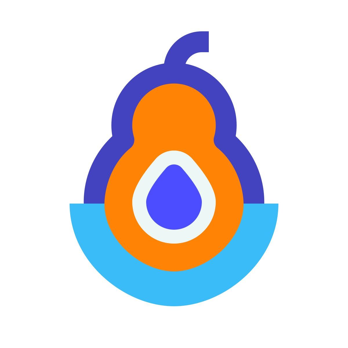 avantgarde style avocado icon