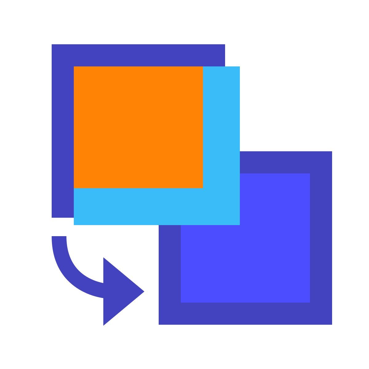 avantgarde style 逆向排序 icon