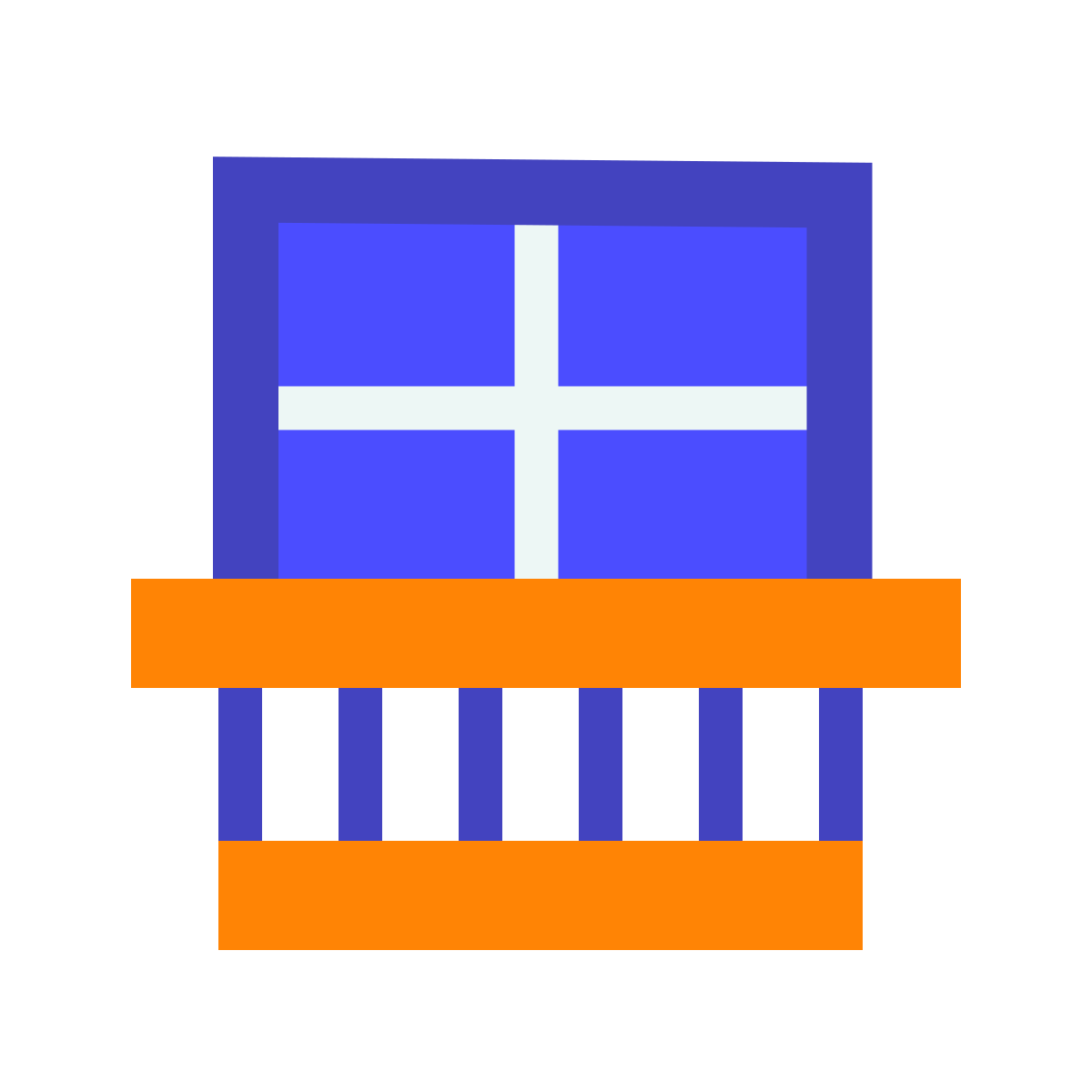 avantgarde style balcony icon