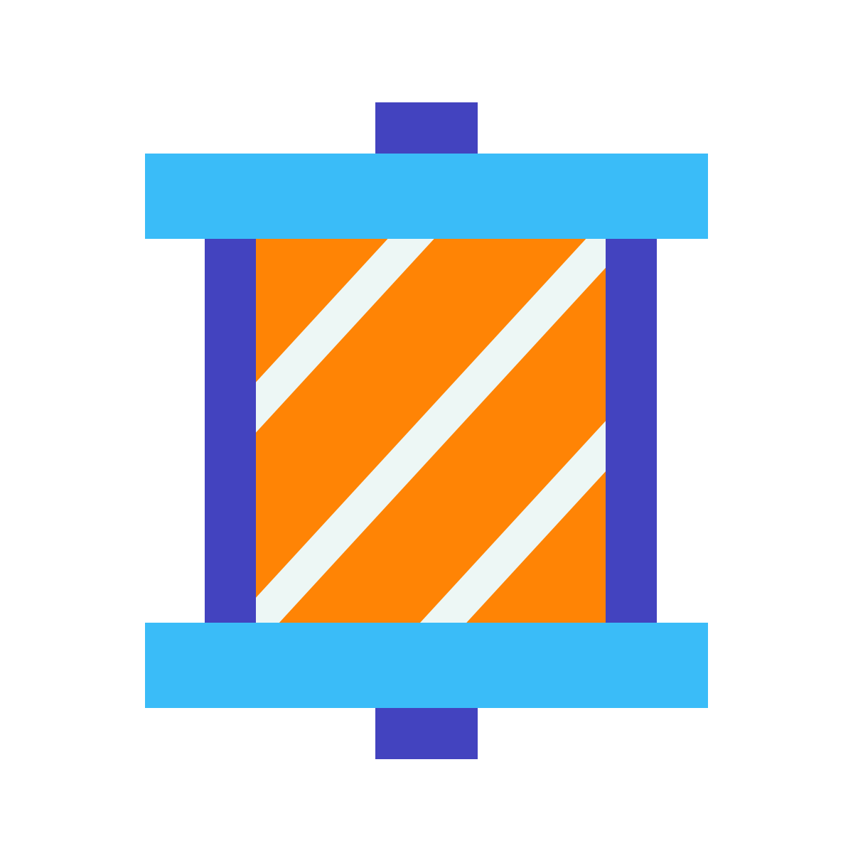 avantgarde style barber pole icon
