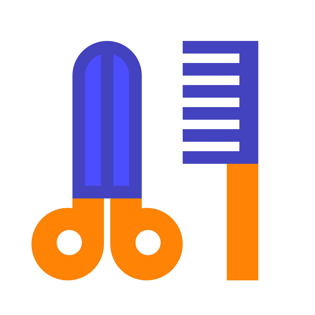 avantgarde style barbershop icon