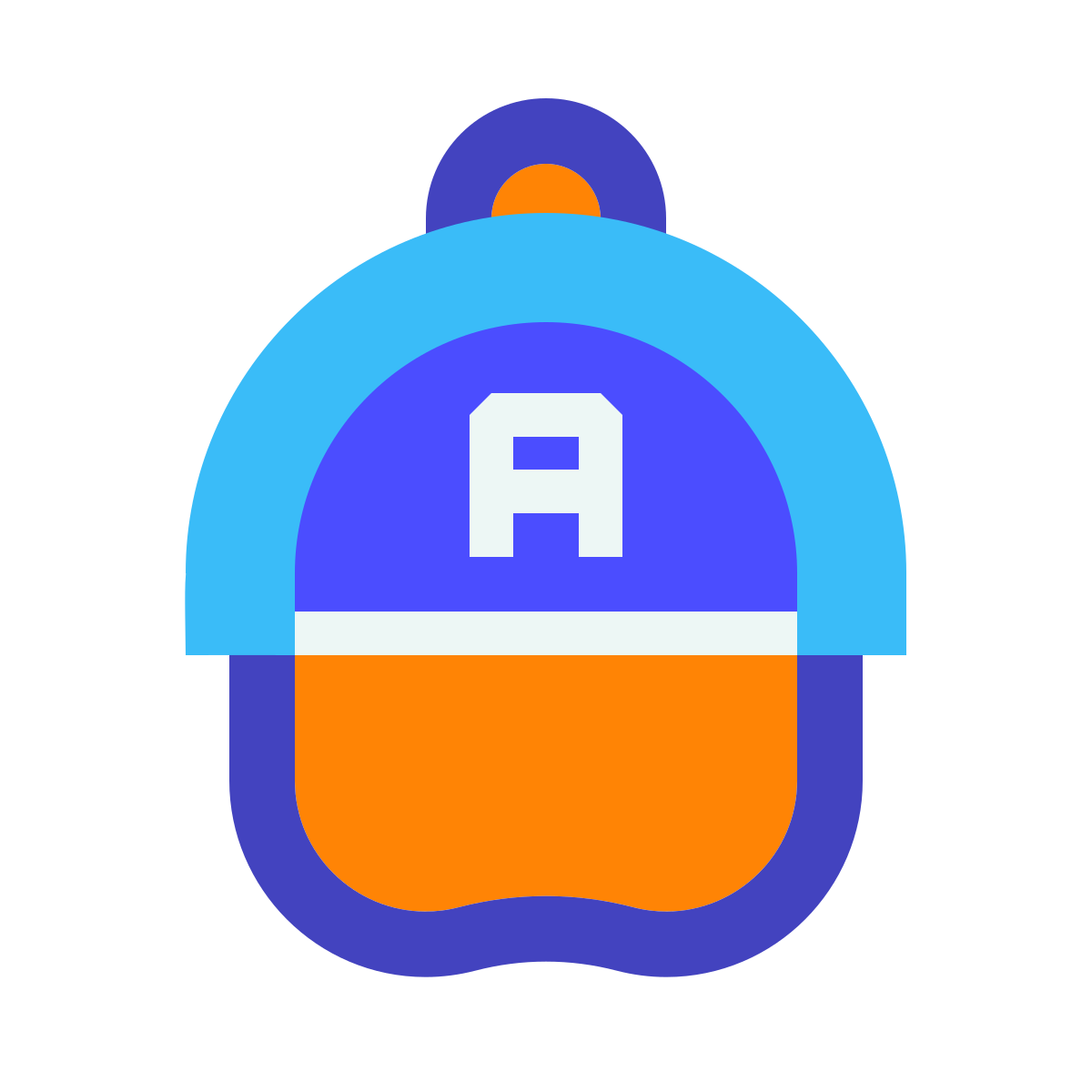 avantgarde style baseball cap icon