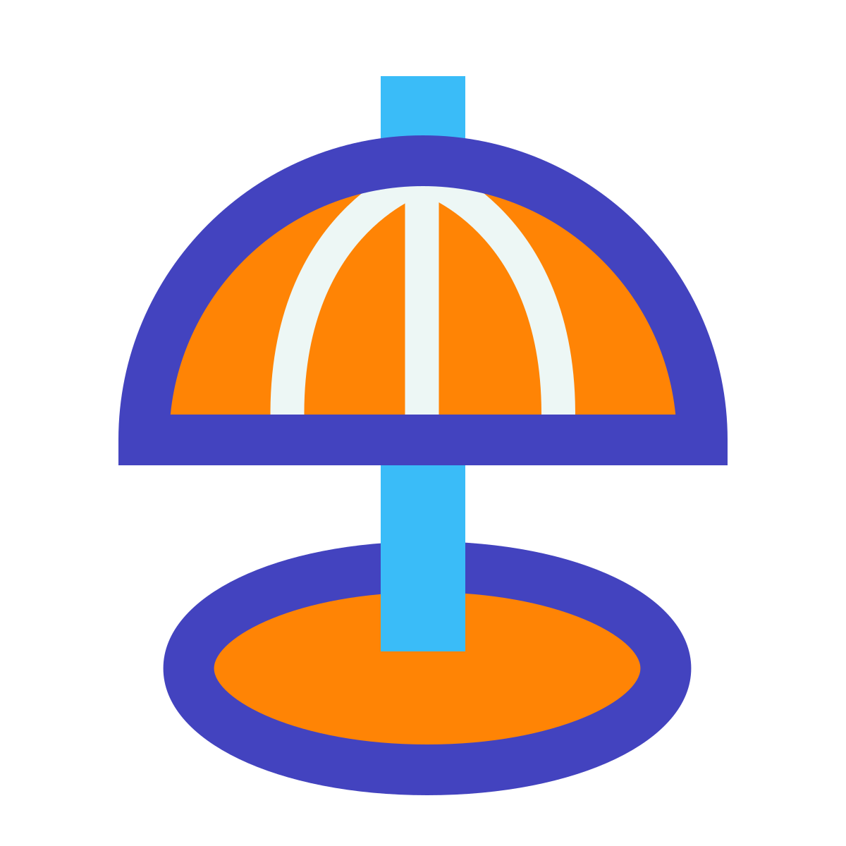 avantgarde style beach umbrella icon