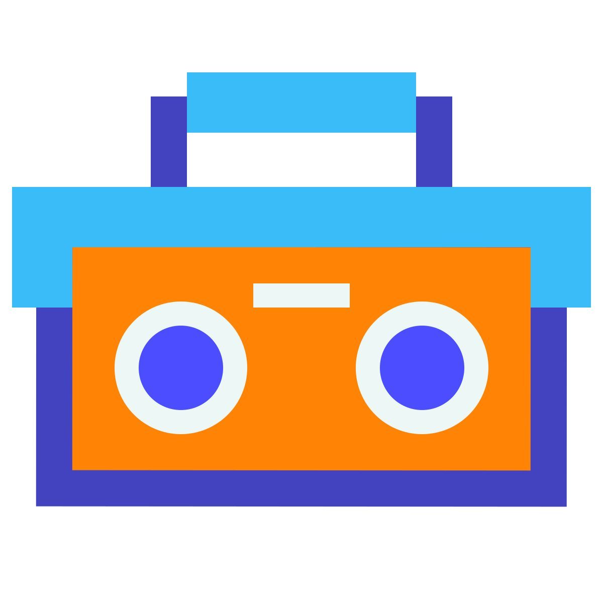 avantgarde style stereo portatile icon