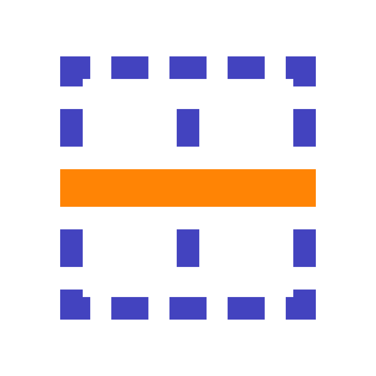 avantgarde style border horizontal icon