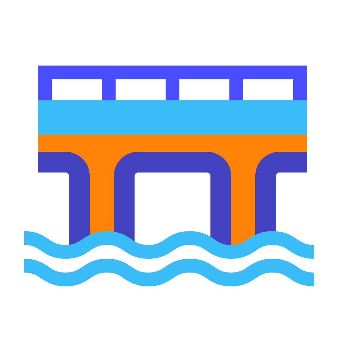 avantgarde style bridge icon
