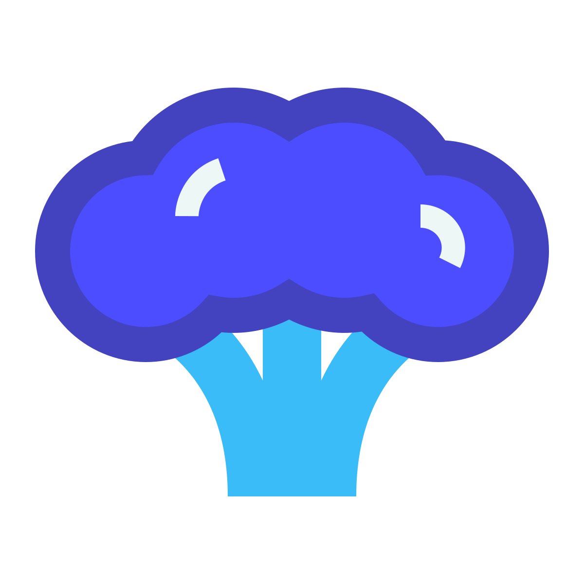 avantgarde style broccoli icon