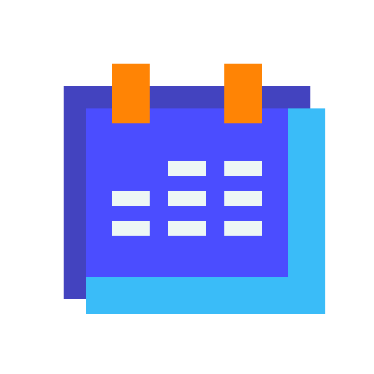 avantgarde style calendar icon