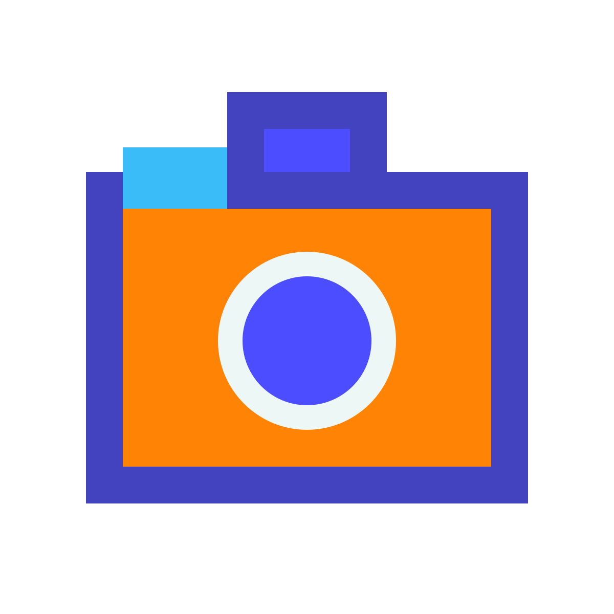 avantgarde style camera icon