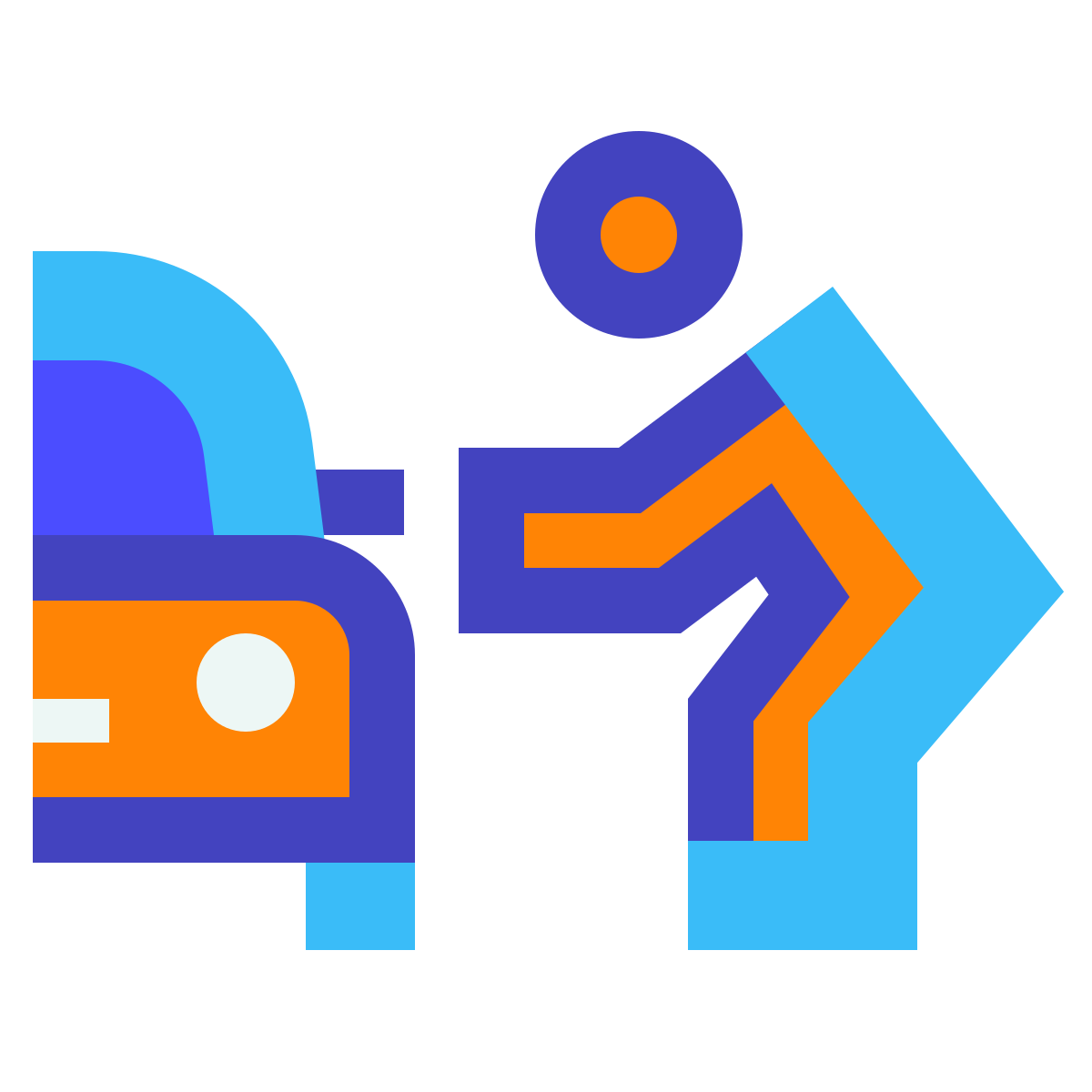 avantgarde style car theft icon