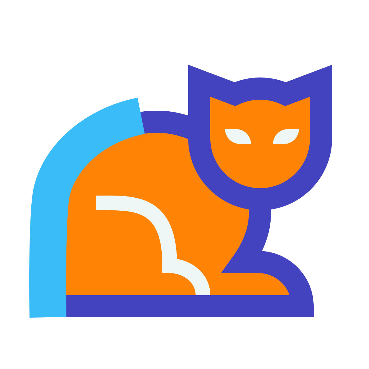 avantgarde style cat icon