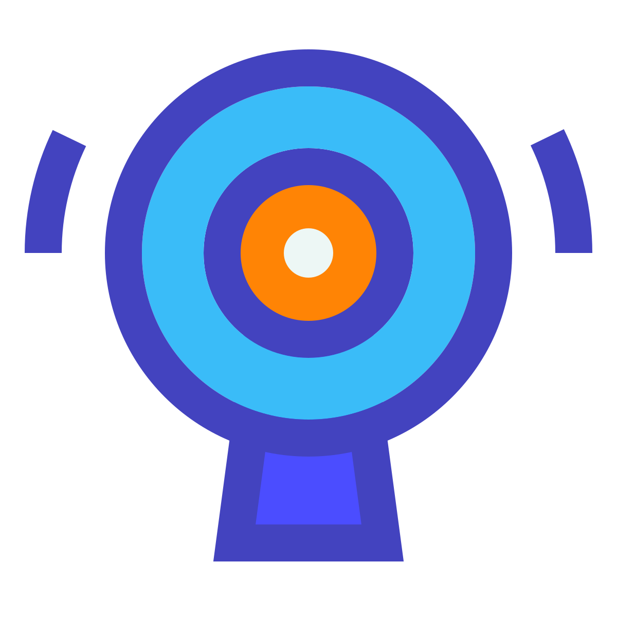 avantgarde style cellular network icon