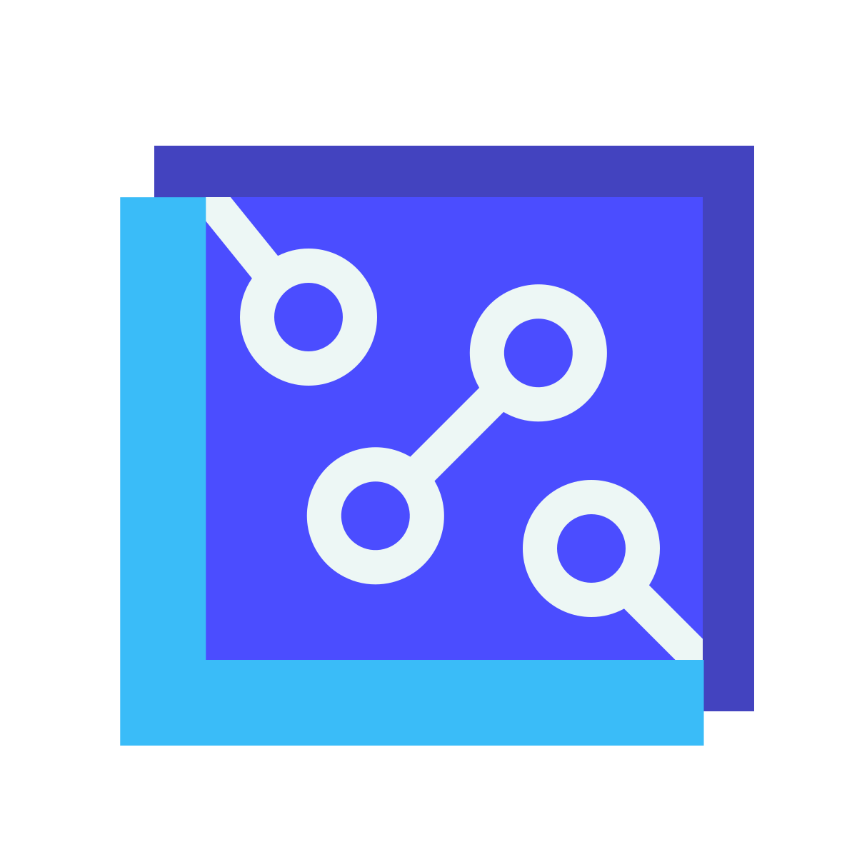 avantgarde style circuit icon