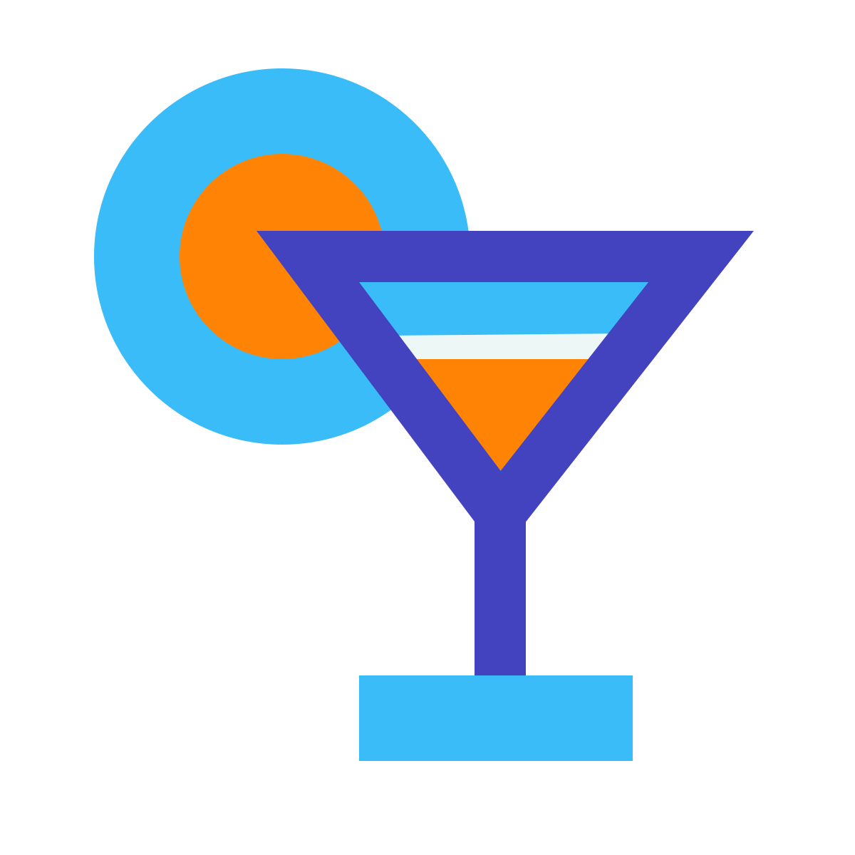 avantgarde style cocktail icon