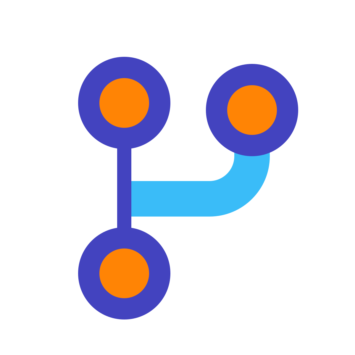 avantgarde style code fork icon