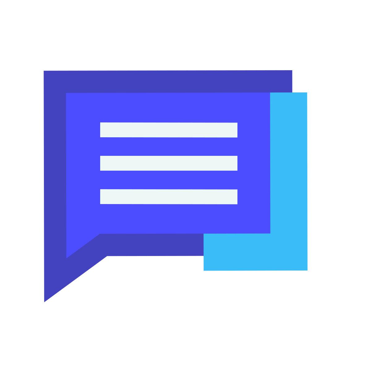 avantgarde style comments icon