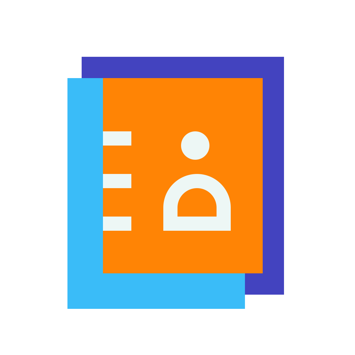 avantgarde style contacts icon