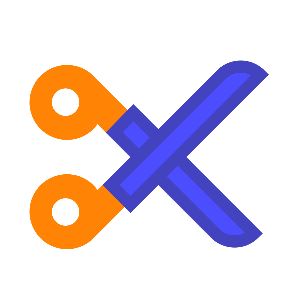 avantgarde style cut icon