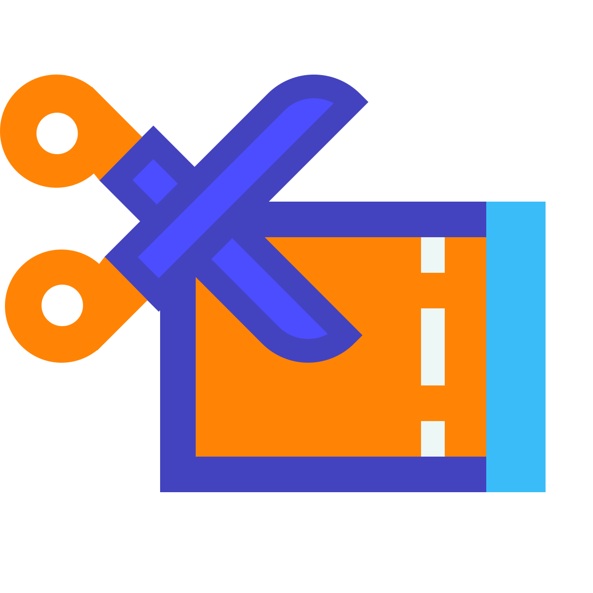 avantgarde style cutting coupon icon