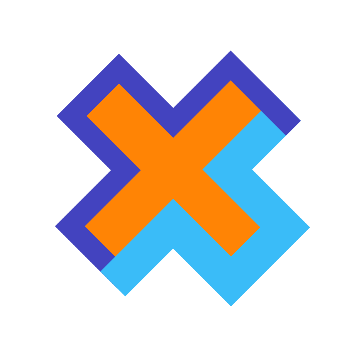 avantgarde style delete sign icon