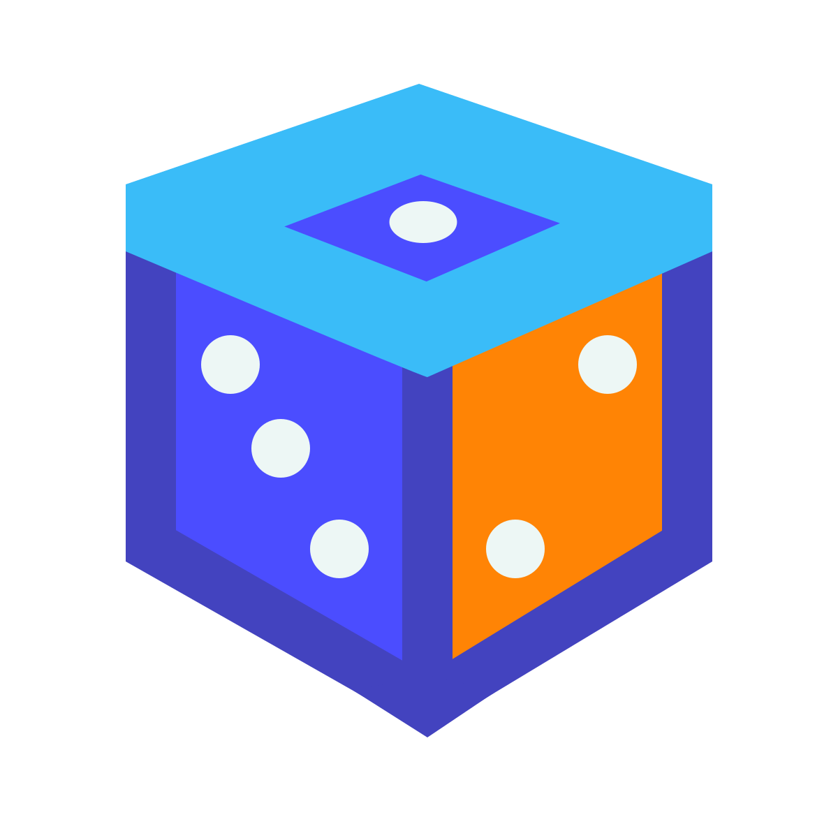avantgarde style dice icon