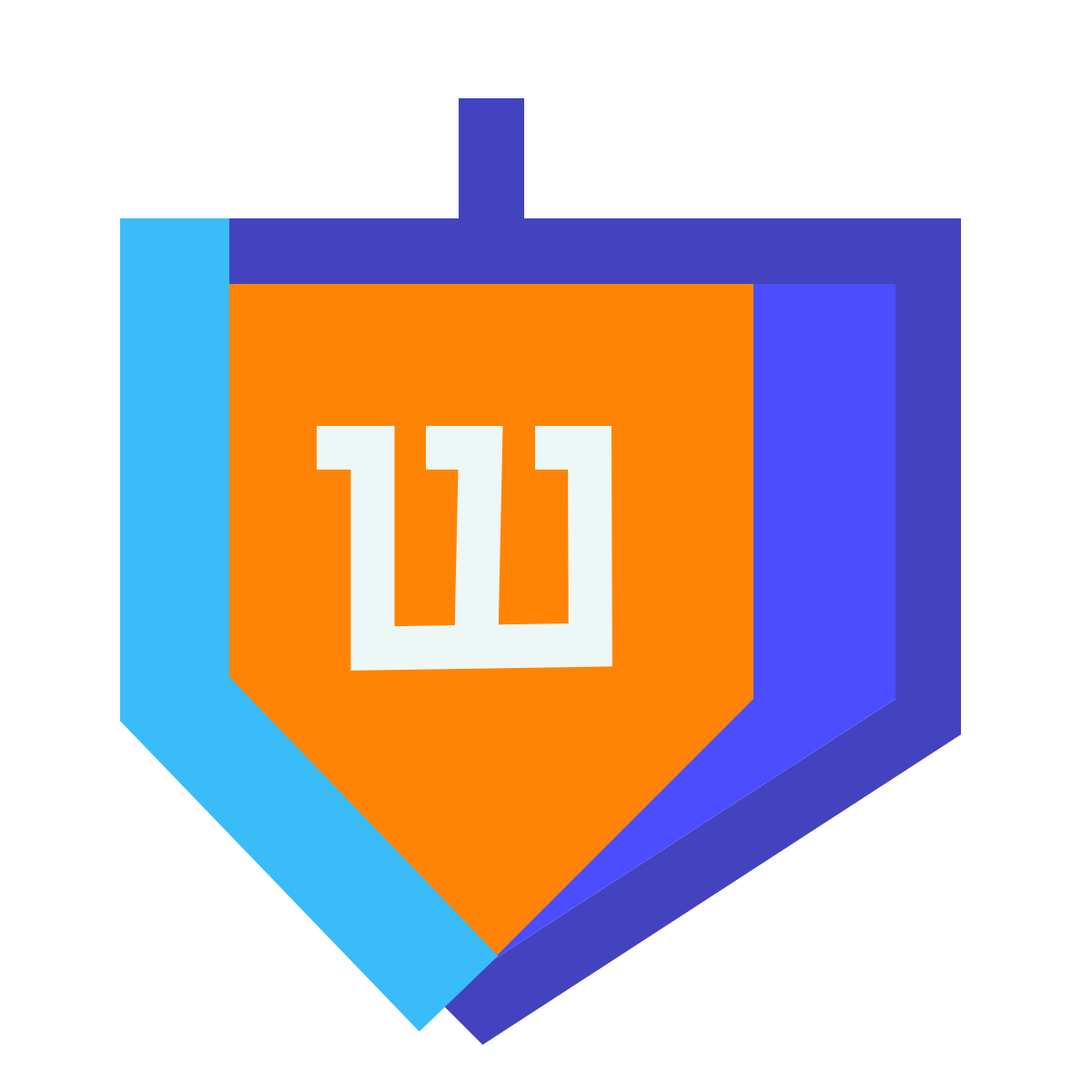 avantgarde style dreidel icon