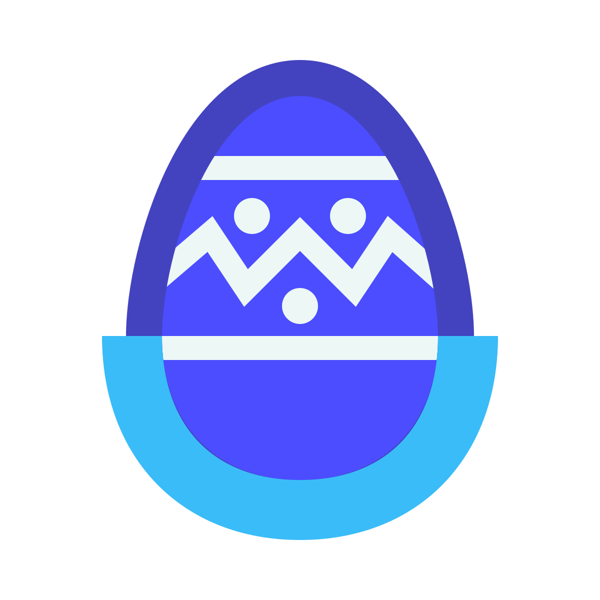 avantgarde style easter egg icon