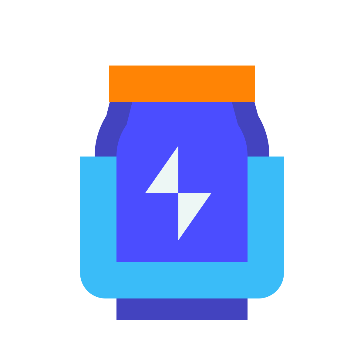 avantgarde style energy drink icon