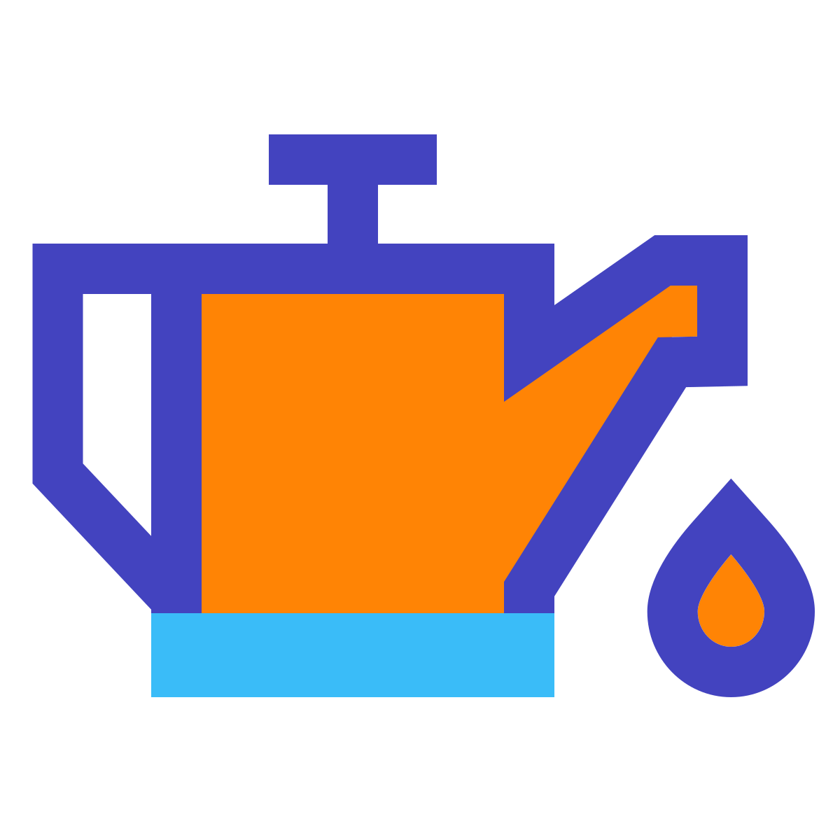 avantgarde style engine oil level icon