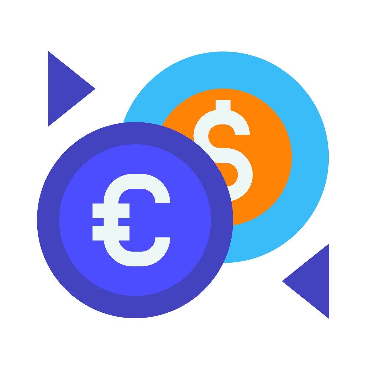 avantgarde style euro exchange icon