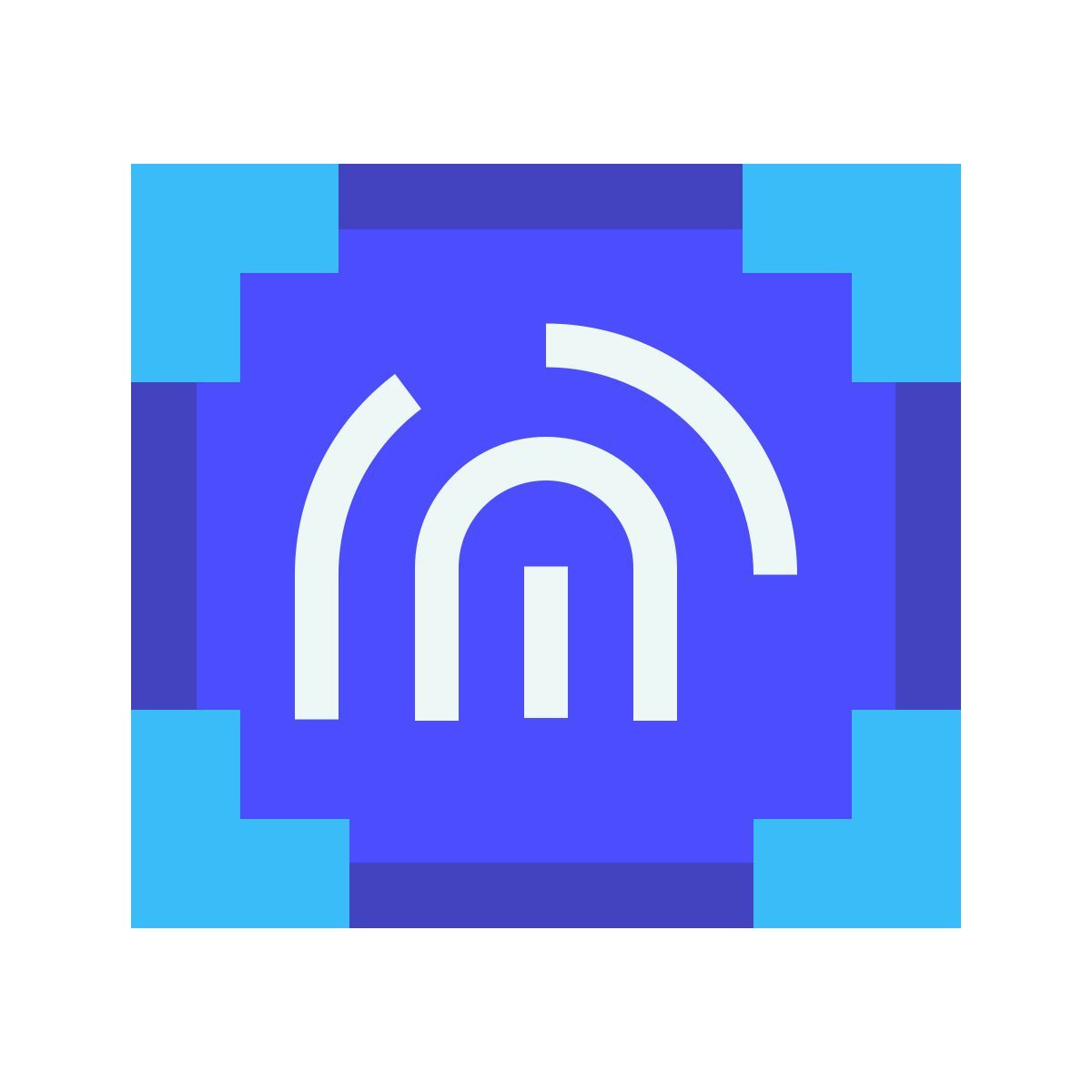 avantgarde style fingerprint icon