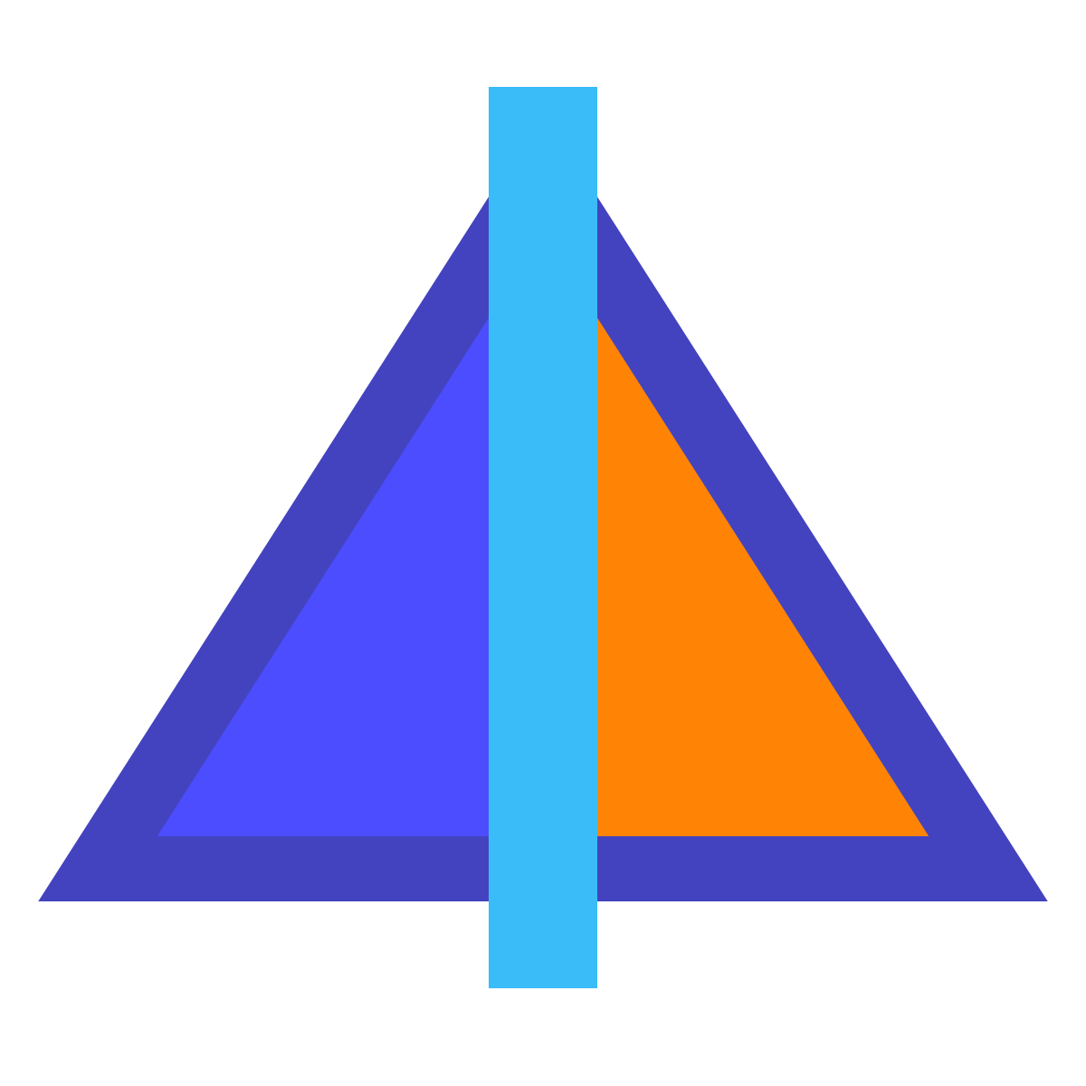avantgarde style flip vertical icon