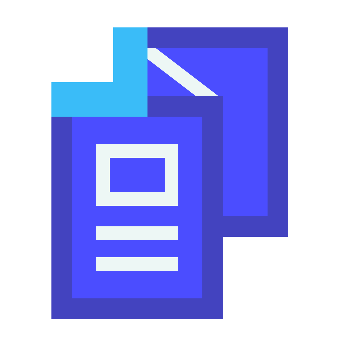avantgarde style folded booklet icon