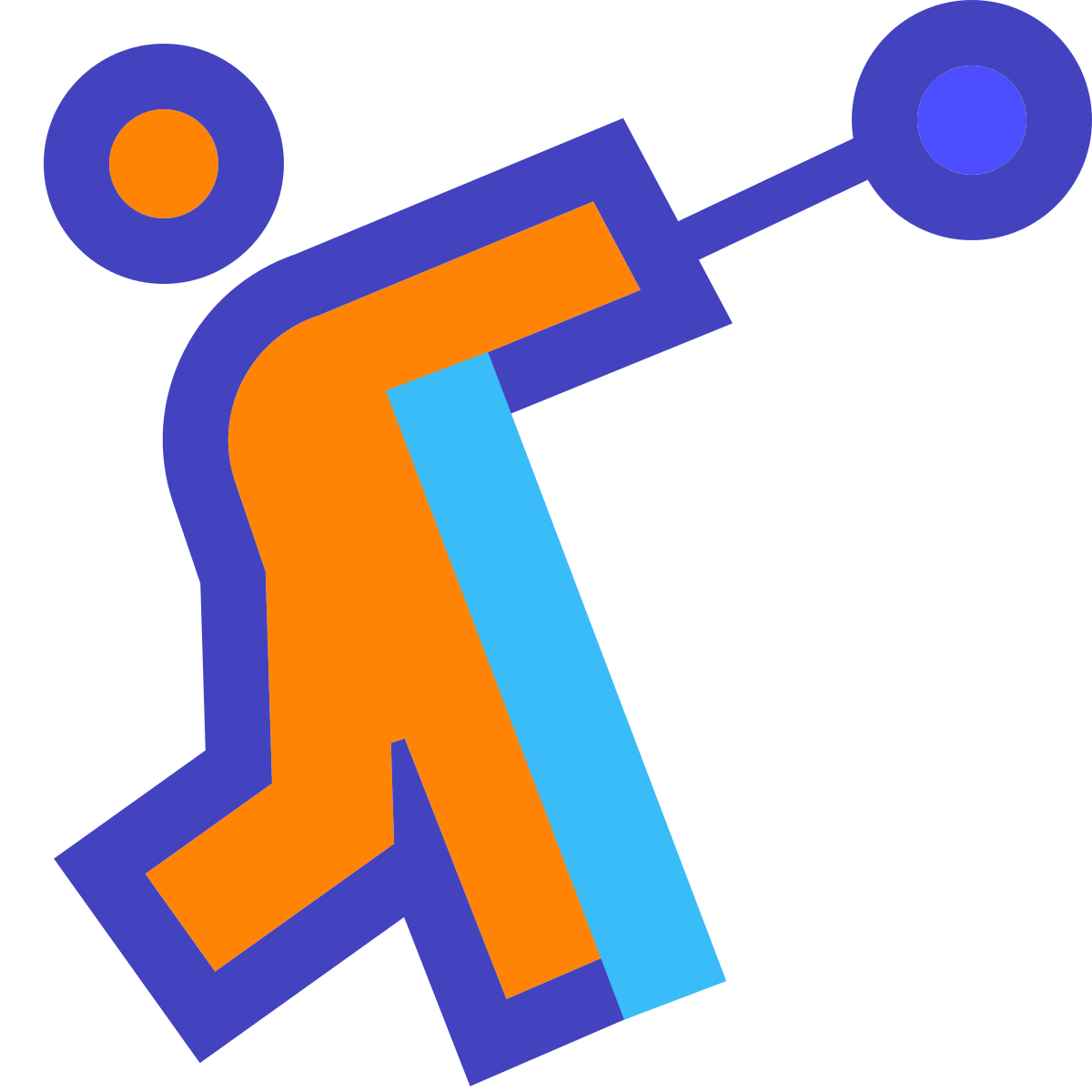 avantgarde style hammer throw icon