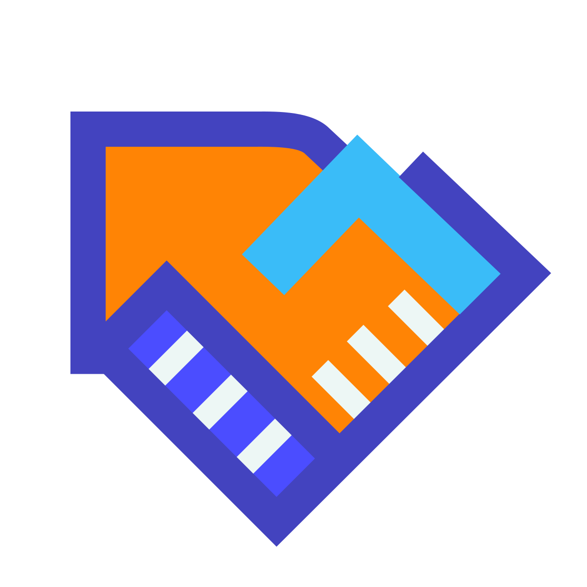 avantgarde style handshake icon