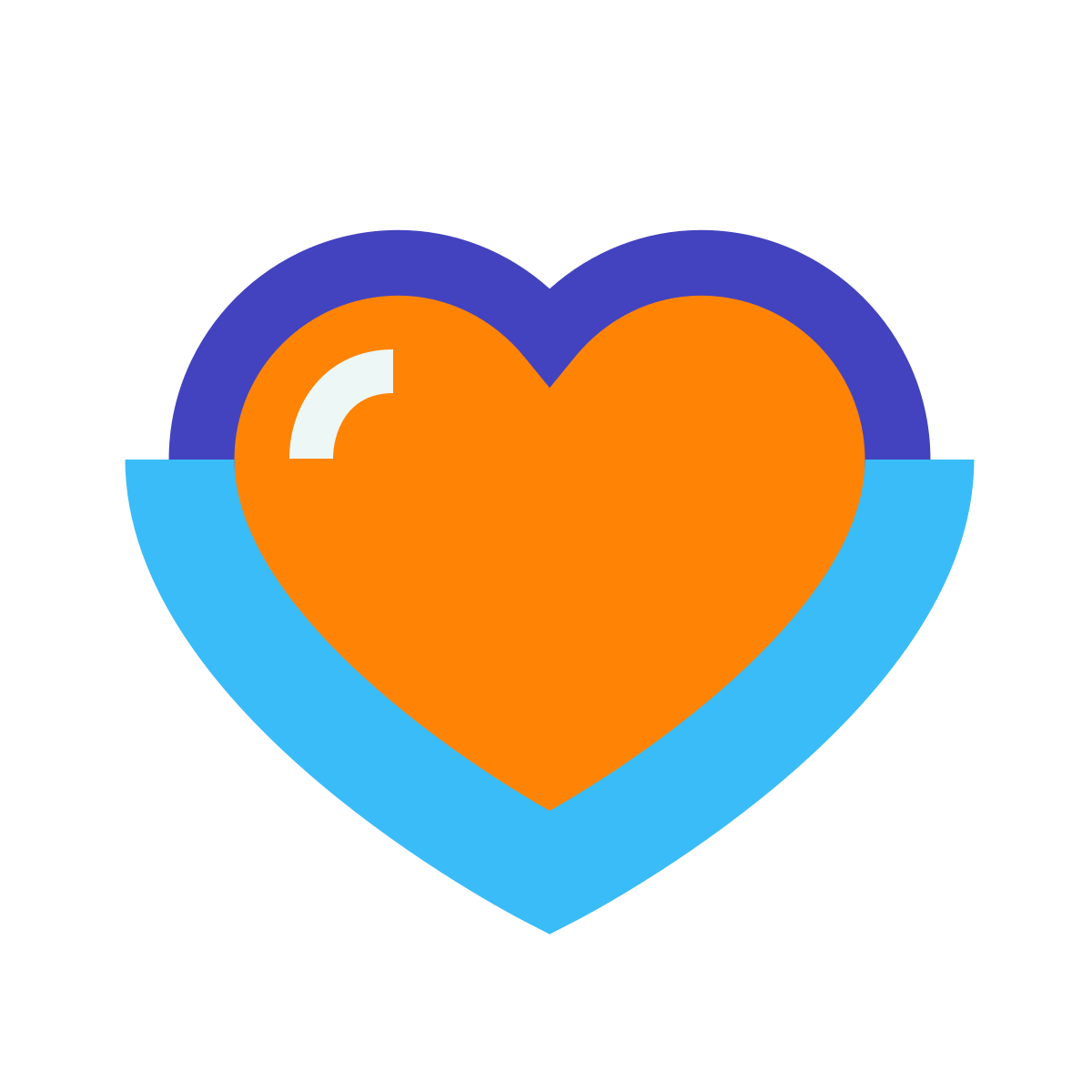 avantgarde style hearts icon
